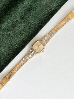 Women's Two-Tone Gold and Silver Bracelet Watch